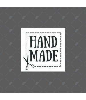 "Handmade" наклейка квадрат 3,3см