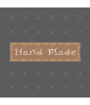 "Handmade" наклейка прямоугольная