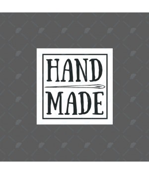 "Handmade" наклейка квадрат 3,3см