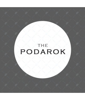 "The podarok" наклейка круглая (d-4,5см)