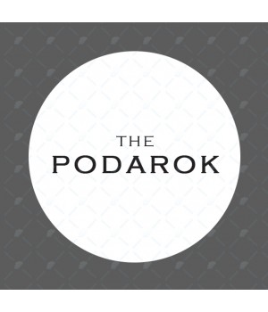 "The podarok" наклейка круглая (d-7см)