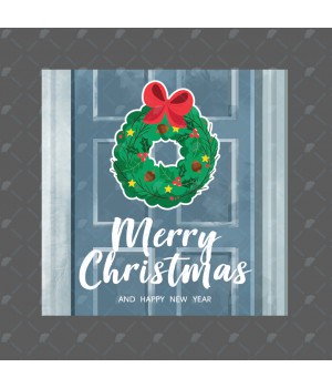Мини - открытка "Merry Christmas" 7*7см
